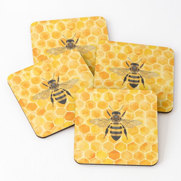 Item preview, Bee Mustard Yellow  designed and sold by MoonMonkeyNbear.