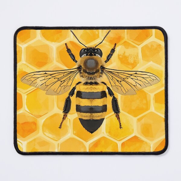 Item preview, Bee Mustard Yellow  designed and sold by MoonMonkeyNbear.