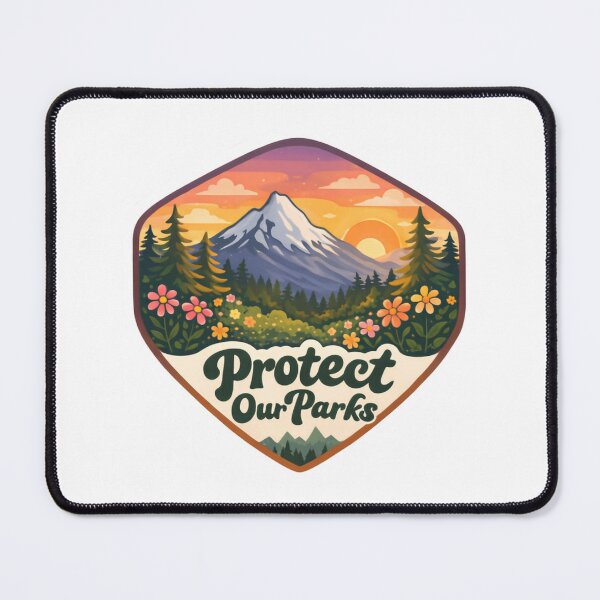 Item preview, Protect Our Parks Mountain Flowers Wilderness Adventure designed and sold by SkeletonsDanger.