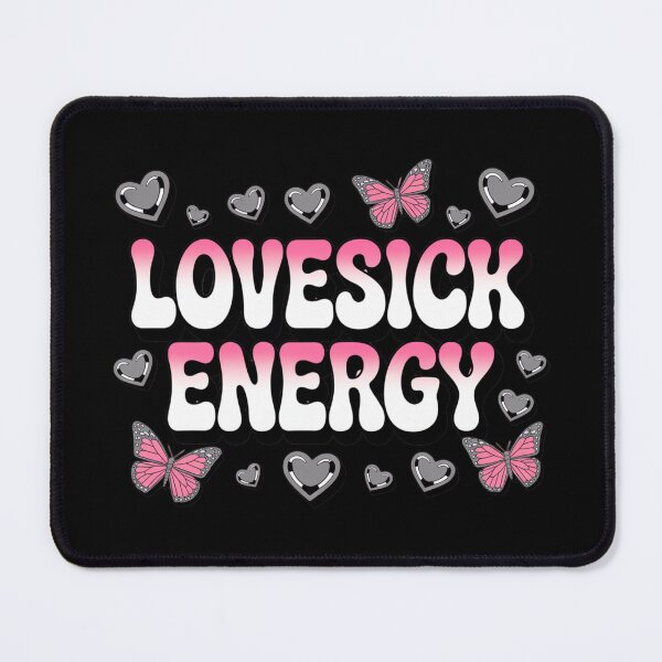 Item preview, Lovesick Energy Pink Y2K Bubble Typography designed and sold by Meivelle.