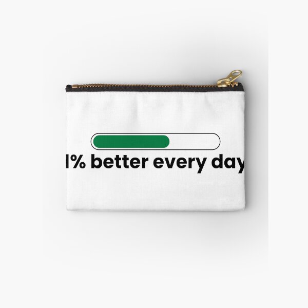 Item preview, 1% Better Every Day | Progress Bar Motivation Design designed and sold by DRIP.exe.