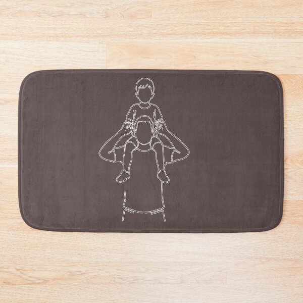 Item preview, Father carrying his child on his shoulders, Father's Day. designed and sold by In-boutique.