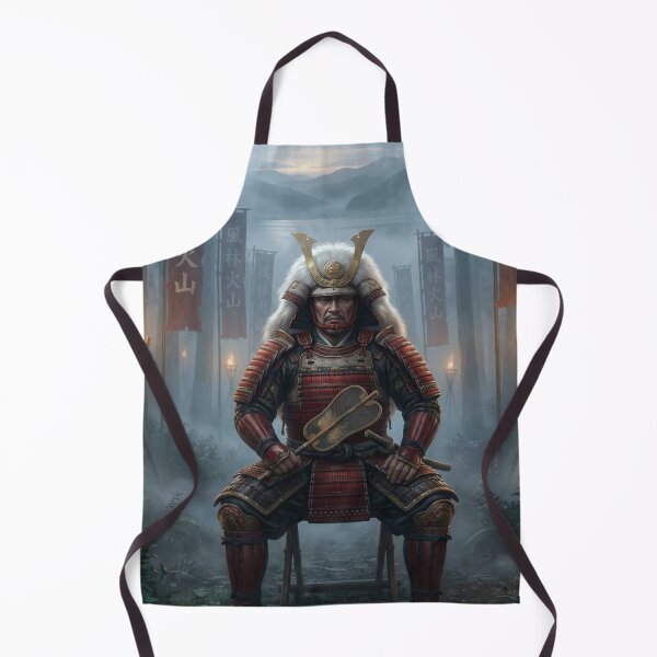 Item preview, Takeda Shingen Inspired Samurai Warlord - Fuurinkazan Banner Japanese Historical Fantasy Art designed and sold by Mori-no-Akari.