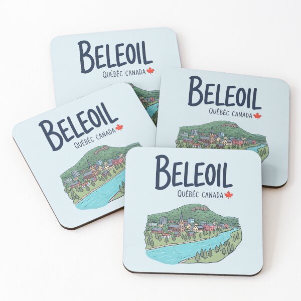 Item preview, Beleoil Quebec Canada Cute Colorful Skyline Landscape designed and sold by HowToCanadian.