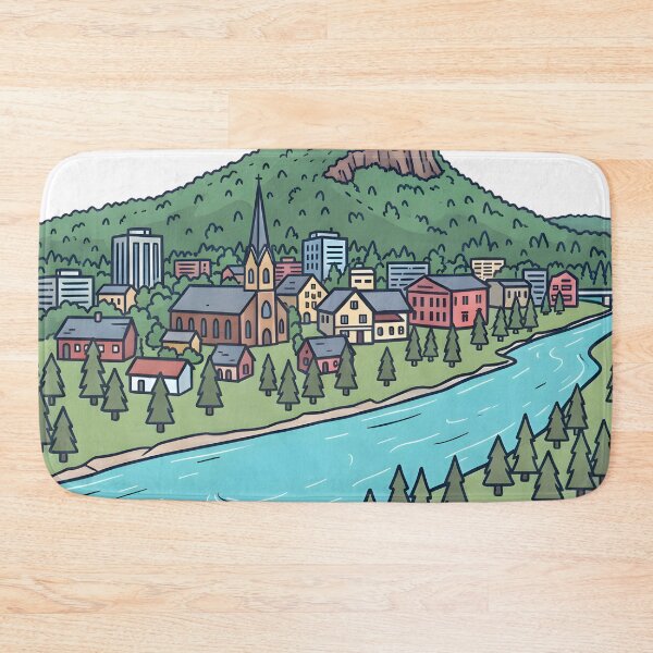 Item preview, Beleoil Quebec Canada Cute Colorful Skyline Landscape designed and sold by HowToCanadian.