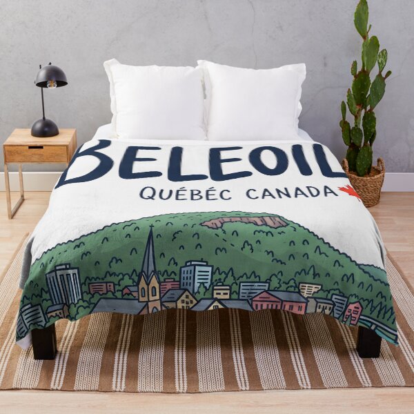 Item preview, Beleoil Quebec Canada Cute Colorful Skyline Landscape designed and sold by HowToCanadian.