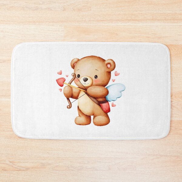 Item preview, Cute Watercolor Cupid Teddy Bear With A Bow And Arrow designed and sold by TinyBirdyDesigns.