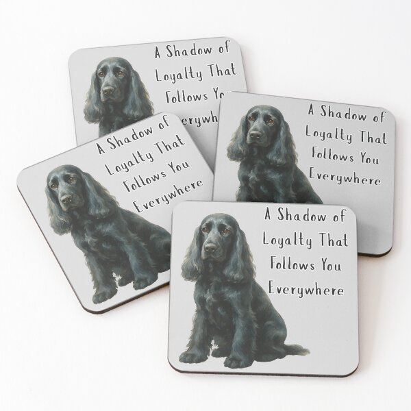 Item preview,  Black Cocker spaniel Loyal designed and sold by MoonMonkeyNbear.