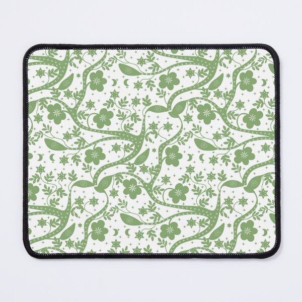 Item preview, Green Scandinavian Floral Tree Pattern designed and sold by Clara Fruggeri.