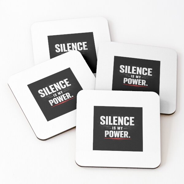 Aperçu de l'œuvre Le silence est ma force – Typographie audacieuse pour hommes et femmes créée et vendue par Artfullloops.
