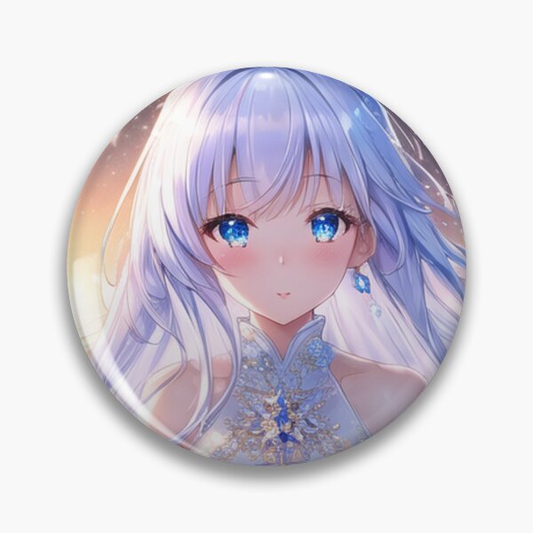 Item preview, The ice maiden with silver hair, enveloped in the twinkling of stardust and the brilliance of crystal designed and sold by Haru-Labo.