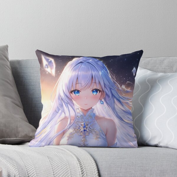 Item preview, The ice maiden with silver hair, enveloped in the twinkling of stardust and the brilliance of crystal designed and sold by Haru-Labo.