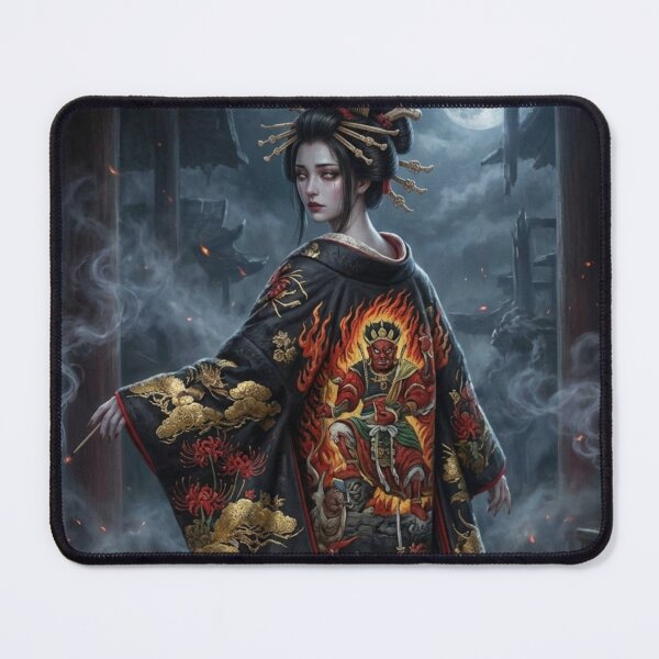Item preview, Jigoku Dayu - Hell Courtesan Japanese Dark Fantasy Oiran Art designed and sold by Mori-no-Akari.