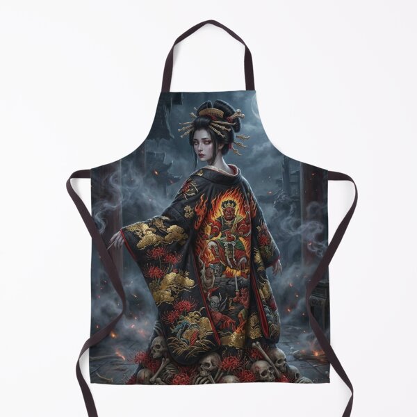 Item preview, Jigoku Dayu - Hell Courtesan Japanese Dark Fantasy Oiran Art designed and sold by Mori-no-Akari.