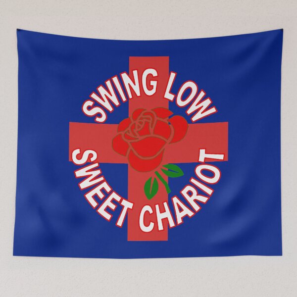Item preview, Red Rose Red Cross And Sweet Chariot Motif designed and sold by taiche.