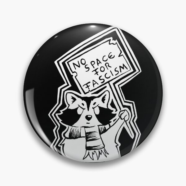 Item preview, Trashpanda no space for fascism designed and sold by Ylfa Art.