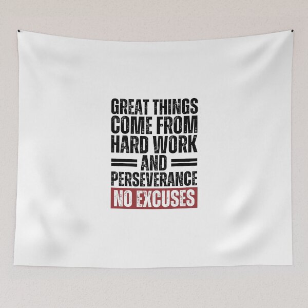 Item preview, Great things come from hard work and perseverance. No excuses designed and sold by Dondonmart.
