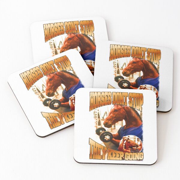 Item preview, Horse Don’t Stop – Gym Motivation Graphic designed and sold by Never Satisifed AU.
