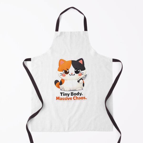 Item preview, Tiny Body Massive Chaos – Cute Angry Calico Cat Funny Meme Design designed and sold by Bettybee00.