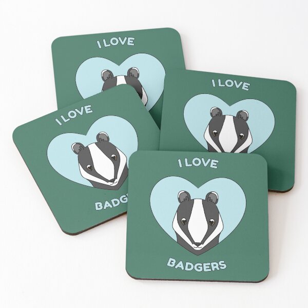 Item preview, I LOVE BADGERS designed and sold by HugSomeNettles.