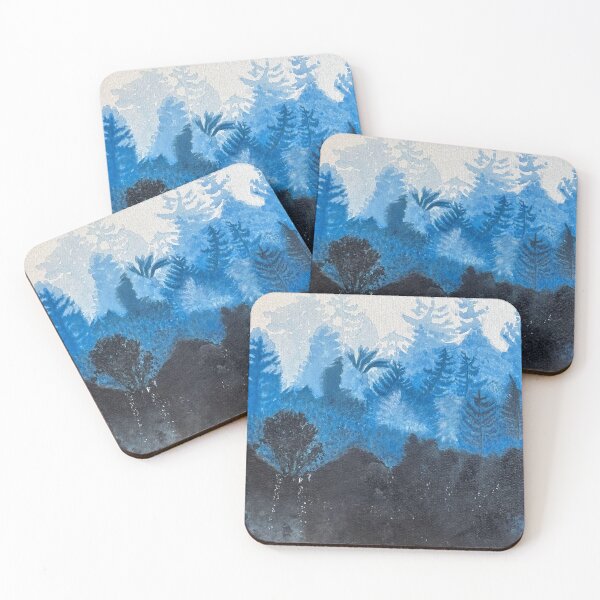 Item preview, Foggy Forest Painting designed and sold by rachelmcintyreart.