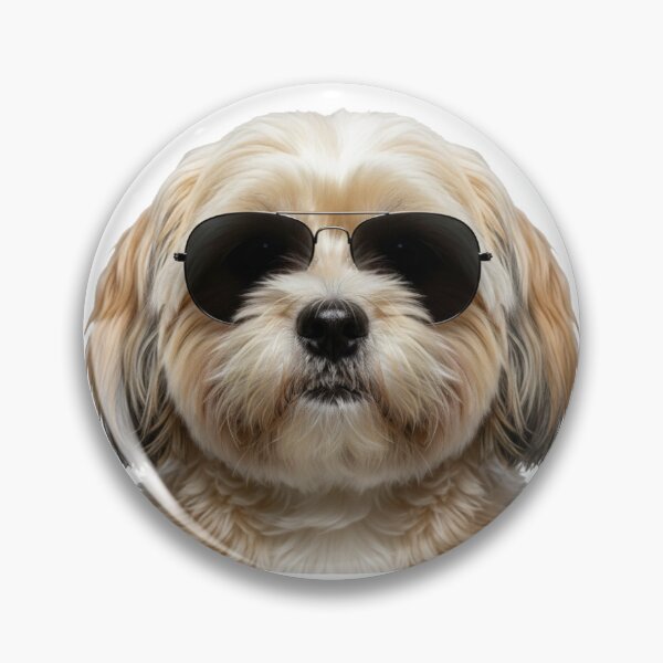 Item preview, Funny Lhasa Apso Wearing Black Sunglasses designed and sold by medadesign.