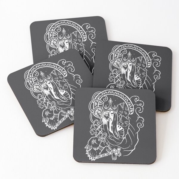 Item preview, Loki's children - Hel, Fenrir and Jörmungandr designed and sold by Ylfa Art.