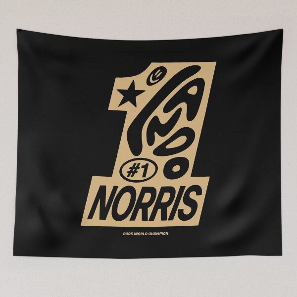 Item preview, Lando Norris McLaren Formula 1 World Champion 2025 Gold Design designed and sold by Novaque.