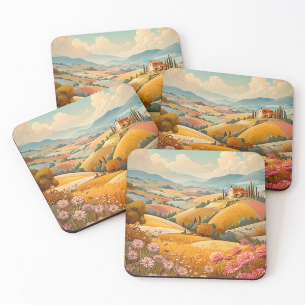 Item preview, Tuscan Landscape with Villa and Flowers designed and sold by PetsArt.