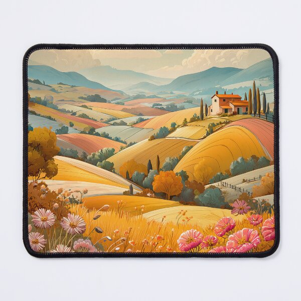 Item preview, Tuscan Landscape with Villa and Flowers designed and sold by PetsArt.