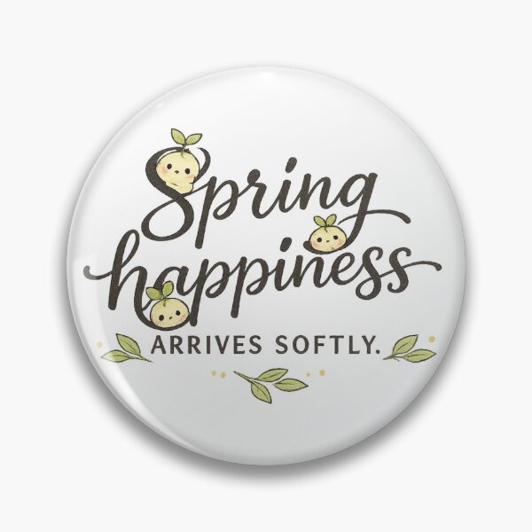 Item preview, Spring Happiness Arrives Softly – Cute Sprout Character Typography Design designed and sold by Moonya26.