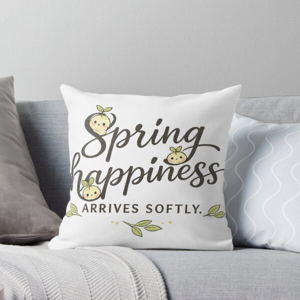 Item preview, Spring Happiness Arrives Softly – Cute Sprout Character Typography Design designed and sold by Moonya26.