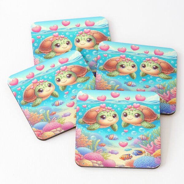 Item preview, Romantic Turtle Love – Dolled-up turtle romance. Turtles show true affection! designed and sold by FotoworldEdel.