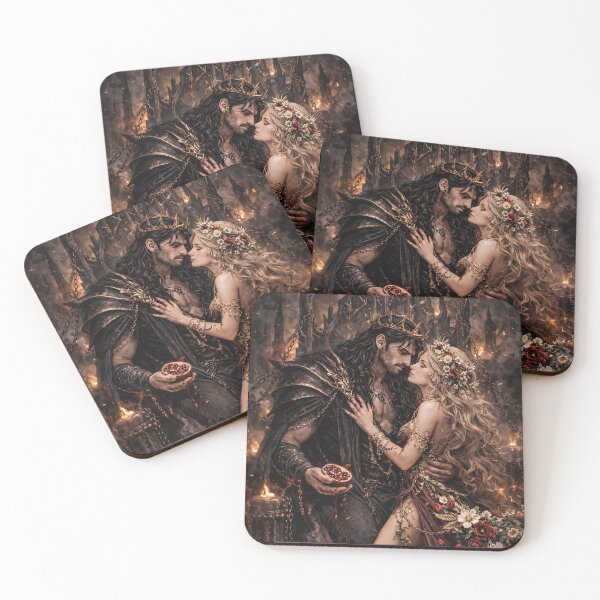 Item preview, Hades & Persephone Dark Romance Art – Gothic Greek Mythology Lovers Illustration | Underworld Fantasy Aesthetic designed and sold by tiazre.
