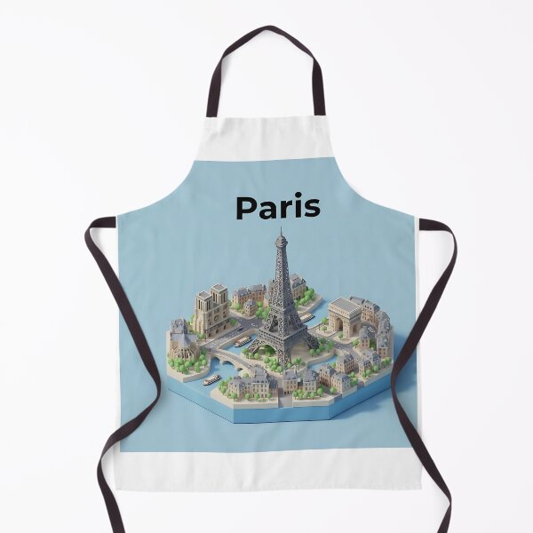 Item preview, Miniature 3D cartoon scene of Paris designed and sold by Zazeyy.