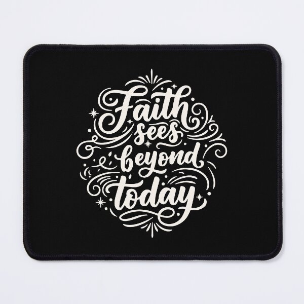 Item preview, Faith Sees Beyond Today – Christian Hope & Trust God Design designed and sold by Verse & Vibes.