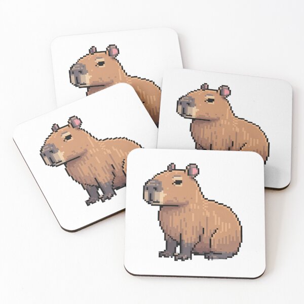Item preview, Pixel Art Capybara (8-Bit Cute Rodent) T-Shirt Design designed and sold by JSArtDesign.