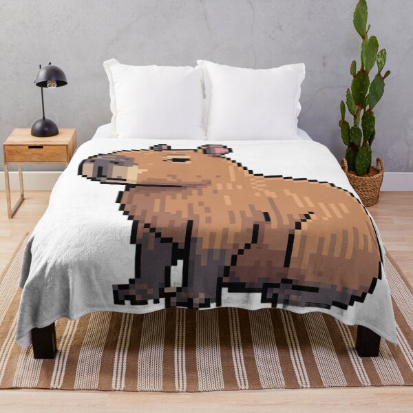 Item preview, Pixel Art Capybara (8-Bit Cute Rodent) T-Shirt Design designed and sold by JSArtDesign.