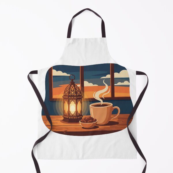Item preview, Cozy Ramadan Nights: Coffee, Lantern & Dates Illustration designed and sold by chihab21.