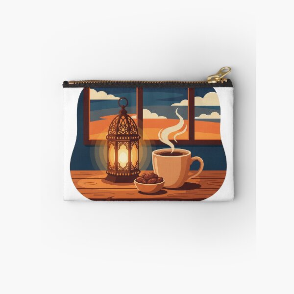 Item preview, Cozy Ramadan Nights: Coffee, Lantern & Dates Illustration designed and sold by chihab21.
