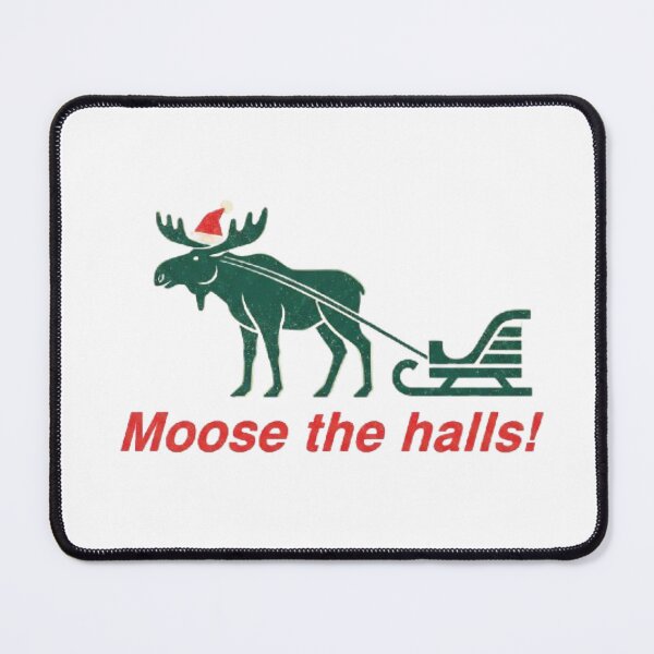 Item preview, Moose the Halls! Festive Holiday Pun designed and sold by MinimalistMint.