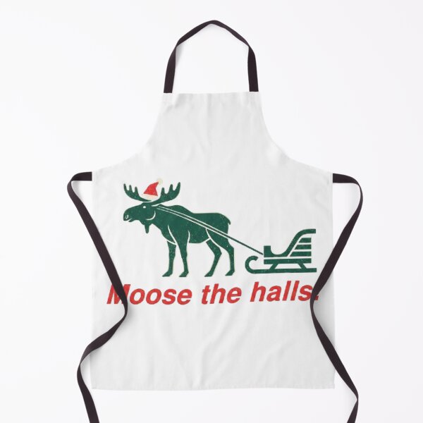 Item preview, Moose the Halls! Festive Holiday Pun designed and sold by MinimalistMint.