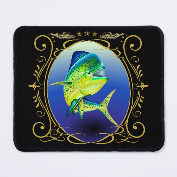 Item preview, Mahi Mahi Dolphin Fish Shield – Colorful Offshore Sportfishing Art designed and sold by Color4Nature.