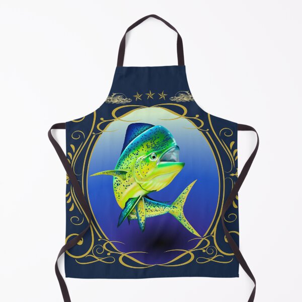 Item preview, Mahi Mahi Dolphin Fish Shield – Colorful Offshore Sportfishing Art designed and sold by Color4Nature.