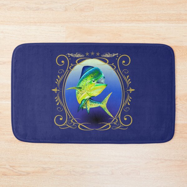 Item preview, Mahi Mahi Dolphin Fish Shield – Colorful Offshore Sportfishing Art designed and sold by Color4Nature.
