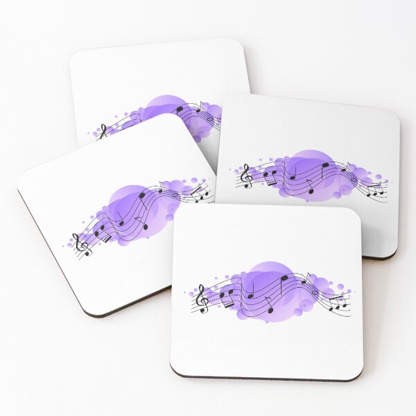 Item preview, Flowing Music Notes on Purple Bubbles designed and sold by Paulocdias.