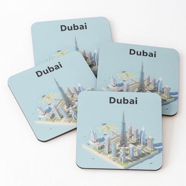 Item preview, Miniature 3D cartoon scene of Dubai designed and sold by Zazeyy.