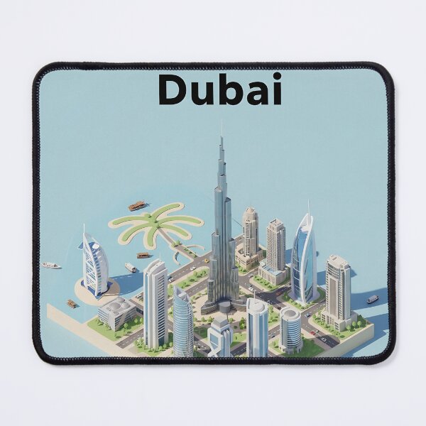 Item preview, Miniature 3D cartoon scene of Dubai designed and sold by Zazeyy.