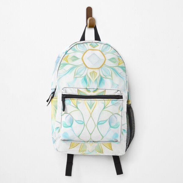 Item preview, Aqua Bloom Elegance – Soft Watercolor Floral Pattern designed and sold by Colorshow-relax.