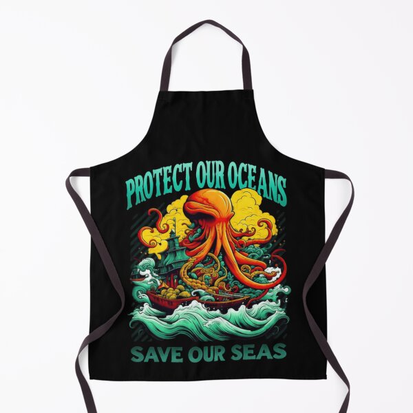 Item preview, Protect Our Oceans Save Our Seas Ocean Octopus designed and sold by SkeletonsDanger.